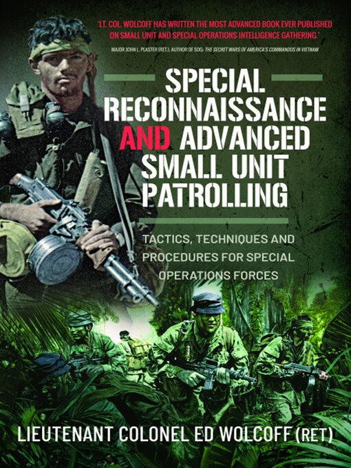 Title details for Special Reconnaissance and Advanced Small Unit Patrolling by Edward Wolcoff - Wait list
